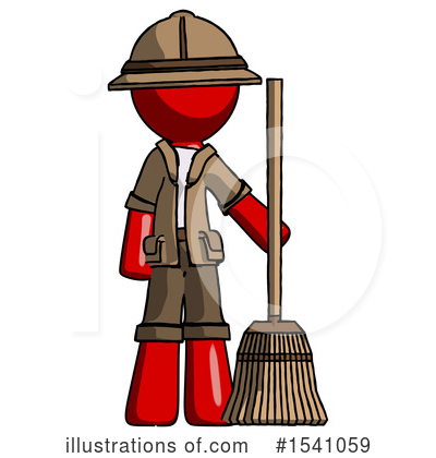 Royalty-Free (RF) Red Design Mascot Clipart Illustration by Leo Blanchette - Stock Sample #1541059