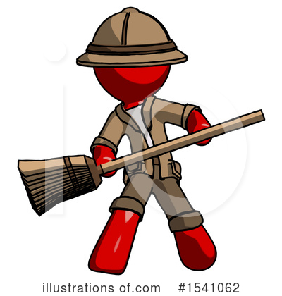 Royalty-Free (RF) Red Design Mascot Clipart Illustration by Leo Blanchette - Stock Sample #1541062
