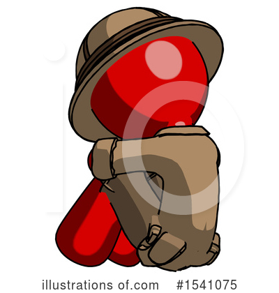 Royalty-Free (RF) Red Design Mascot Clipart Illustration by Leo Blanchette - Stock Sample #1541075