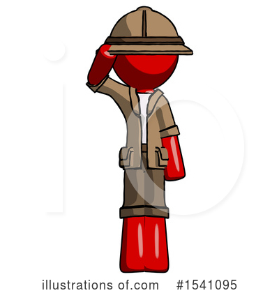 Royalty-Free (RF) Red Design Mascot Clipart Illustration by Leo Blanchette - Stock Sample #1541095