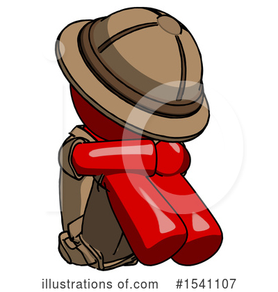 Royalty-Free (RF) Red Design Mascot Clipart Illustration by Leo Blanchette - Stock Sample #1541107