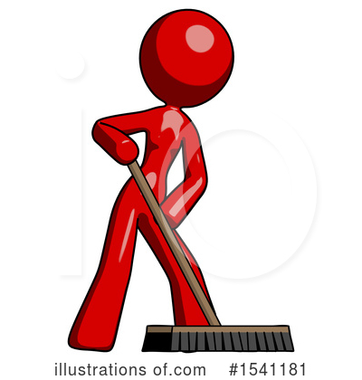 Royalty-Free (RF) Red Design Mascot Clipart Illustration by Leo Blanchette - Stock Sample #1541181