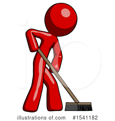 Royalty-Free (RF) Red Design Mascot Clipart Illustration by Leo Blanchette - Stock Sample #1541182