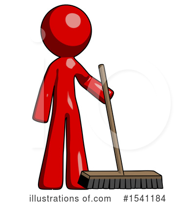 Royalty-Free (RF) Red Design Mascot Clipart Illustration by Leo Blanchette - Stock Sample #1541184