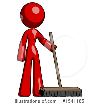 Royalty-Free (RF) Red Design Mascot Clipart Illustration by Leo Blanchette - Stock Sample #1541185