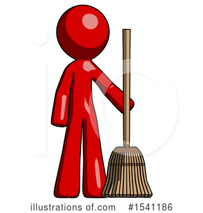 Royalty-Free (RF) Red Design Mascot Clipart Illustration by Leo Blanchette - Stock Sample #1541186