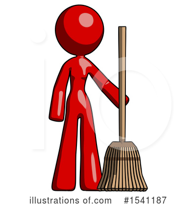 Royalty-Free (RF) Red Design Mascot Clipart Illustration by Leo Blanchette - Stock Sample #1541187