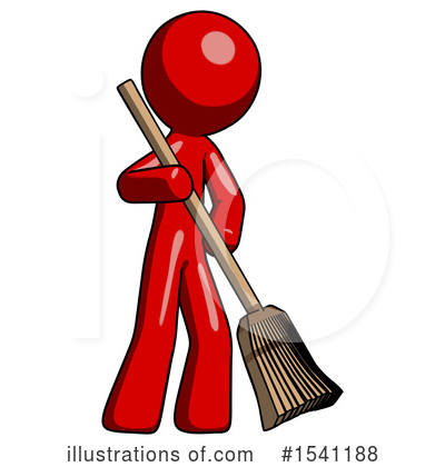 Royalty-Free (RF) Red Design Mascot Clipart Illustration by Leo Blanchette - Stock Sample #1541188