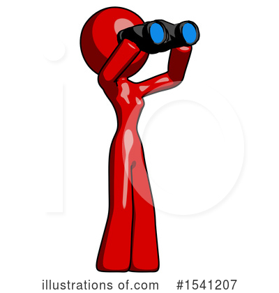 Royalty-Free (RF) Red Design Mascot Clipart Illustration by Leo Blanchette - Stock Sample #1541207