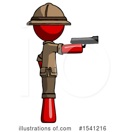 Royalty-Free (RF) Red Design Mascot Clipart Illustration by Leo Blanchette - Stock Sample #1541216