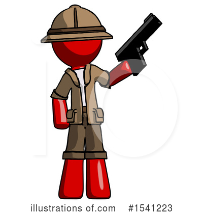 Royalty-Free (RF) Red Design Mascot Clipart Illustration by Leo Blanchette - Stock Sample #1541223