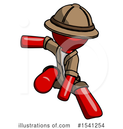 Royalty-Free (RF) Red Design Mascot Clipart Illustration by Leo Blanchette - Stock Sample #1541254
