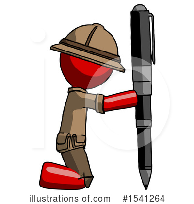 Royalty-Free (RF) Red Design Mascot Clipart Illustration by Leo Blanchette - Stock Sample #1541264