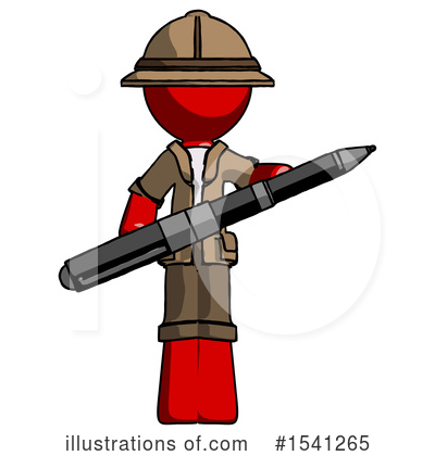 Royalty-Free (RF) Red Design Mascot Clipart Illustration by Leo Blanchette - Stock Sample #1541265