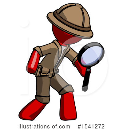 Royalty-Free (RF) Red Design Mascot Clipart Illustration by Leo Blanchette - Stock Sample #1541272