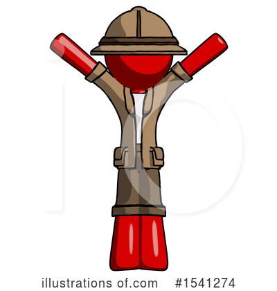 Royalty-Free (RF) Red Design Mascot Clipart Illustration by Leo Blanchette - Stock Sample #1541274