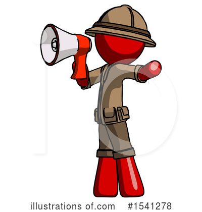 Royalty-Free (RF) Red Design Mascot Clipart Illustration by Leo Blanchette - Stock Sample #1541278