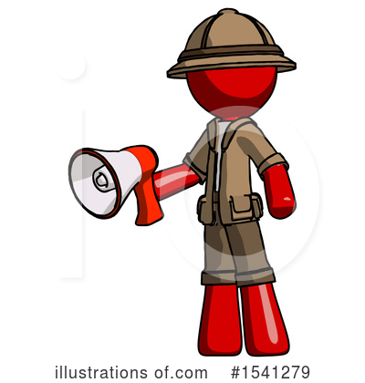 Royalty-Free (RF) Red Design Mascot Clipart Illustration by Leo Blanchette - Stock Sample #1541279