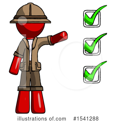 Royalty-Free (RF) Red Design Mascot Clipart Illustration by Leo Blanchette - Stock Sample #1541288