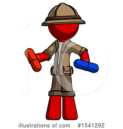 Royalty-Free (RF) Red Design Mascot Clipart Illustration by Leo Blanchette - Stock Sample #1541292