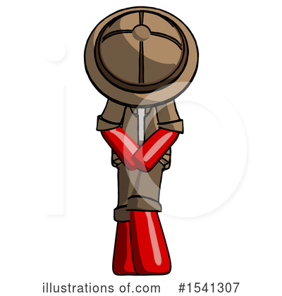 Royalty-Free (RF) Red Design Mascot Clipart Illustration by Leo Blanchette - Stock Sample #1541307