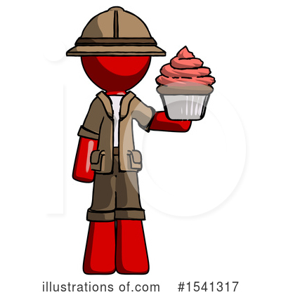 Royalty-Free (RF) Red Design Mascot Clipart Illustration by Leo Blanchette - Stock Sample #1541317