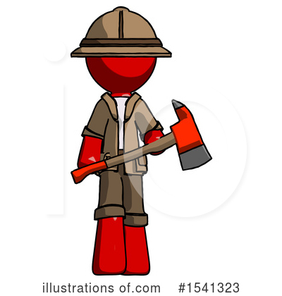 Royalty-Free (RF) Red Design Mascot Clipart Illustration by Leo Blanchette - Stock Sample #1541323