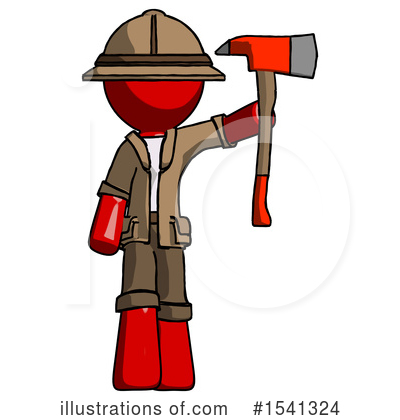 Royalty-Free (RF) Red Design Mascot Clipart Illustration by Leo Blanchette - Stock Sample #1541324