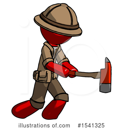 Royalty-Free (RF) Red Design Mascot Clipart Illustration by Leo Blanchette - Stock Sample #1541325