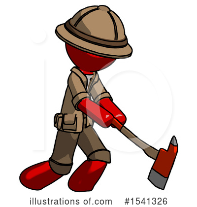 Royalty-Free (RF) Red Design Mascot Clipart Illustration by Leo Blanchette - Stock Sample #1541326
