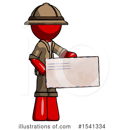 Royalty-Free (RF) Red Design Mascot Clipart Illustration by Leo Blanchette - Stock Sample #1541334