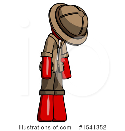 Royalty-Free (RF) Red Design Mascot Clipart Illustration by Leo Blanchette - Stock Sample #1541352
