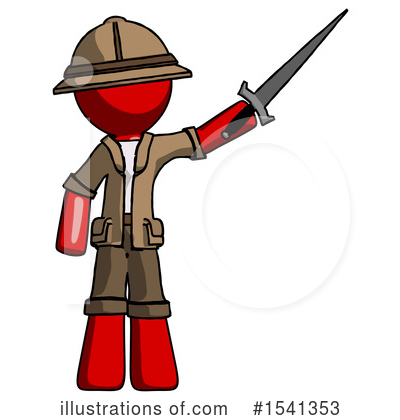 Royalty-Free (RF) Red Design Mascot Clipart Illustration by Leo Blanchette - Stock Sample #1541353