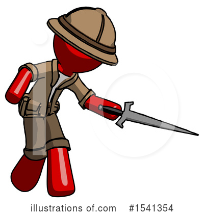 Royalty-Free (RF) Red Design Mascot Clipart Illustration by Leo Blanchette - Stock Sample #1541354