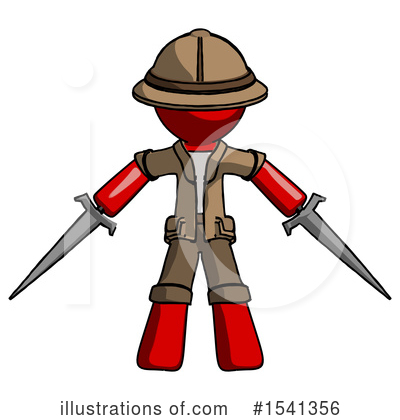 Royalty-Free (RF) Red Design Mascot Clipart Illustration by Leo Blanchette - Stock Sample #1541356