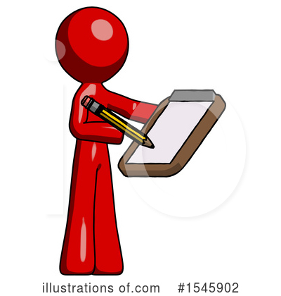 Royalty-Free (RF) Red Design Mascot Clipart Illustration by Leo Blanchette - Stock Sample #1545902