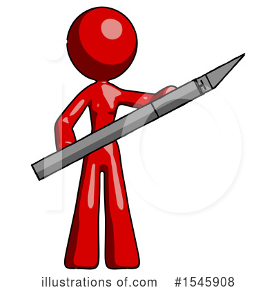 Royalty-Free (RF) Red Design Mascot Clipart Illustration by Leo Blanchette - Stock Sample #1545908