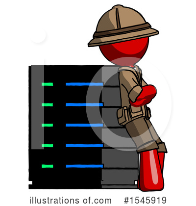 Royalty-Free (RF) Red Design Mascot Clipart Illustration by Leo Blanchette - Stock Sample #1545919