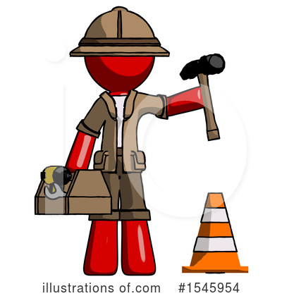 Royalty-Free (RF) Red Design Mascot Clipart Illustration by Leo Blanchette - Stock Sample #1545954
