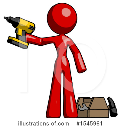 Royalty-Free (RF) Red Design Mascot Clipart Illustration by Leo Blanchette - Stock Sample #1545961