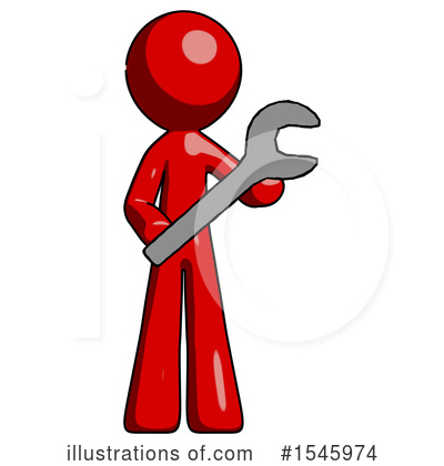 Royalty-Free (RF) Red Design Mascot Clipart Illustration by Leo Blanchette - Stock Sample #1545974