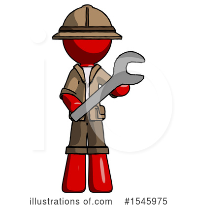Royalty-Free (RF) Red Design Mascot Clipart Illustration by Leo Blanchette - Stock Sample #1545975