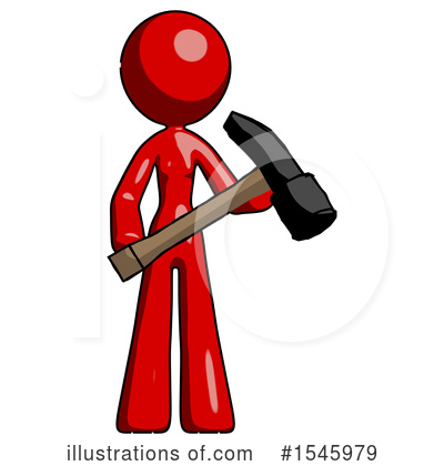 Royalty-Free (RF) Red Design Mascot Clipart Illustration by Leo Blanchette - Stock Sample #1545979