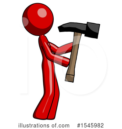 Royalty-Free (RF) Red Design Mascot Clipart Illustration by Leo Blanchette - Stock Sample #1545982