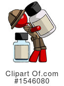 Red Design Mascot Clipart #1546080 by Leo Blanchette