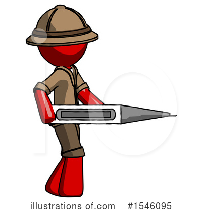 Royalty-Free (RF) Red Design Mascot Clipart Illustration by Leo Blanchette - Stock Sample #1546095