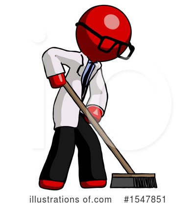 Royalty-Free (RF) Red Design Mascot Clipart Illustration by Leo Blanchette - Stock Sample #1547851