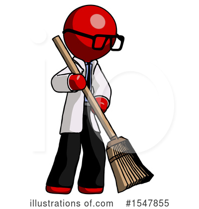 Royalty-Free (RF) Red Design Mascot Clipart Illustration by Leo Blanchette - Stock Sample #1547855