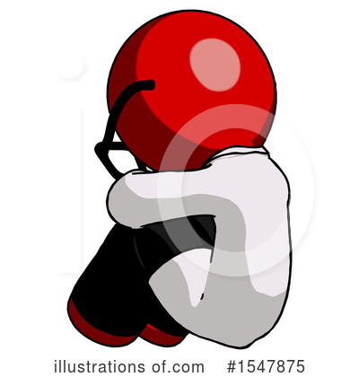 Royalty-Free (RF) Red Design Mascot Clipart Illustration by Leo Blanchette - Stock Sample #1547875