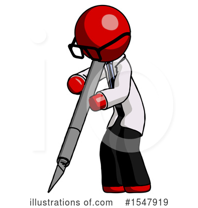 Royalty-Free (RF) Red Design Mascot Clipart Illustration by Leo Blanchette - Stock Sample #1547919